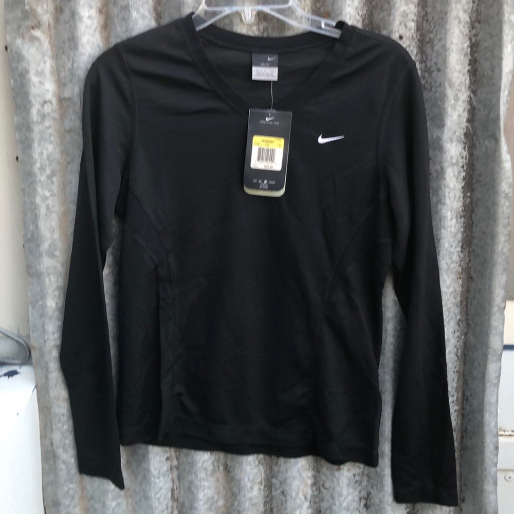 Nike Dri Fit V Neck Size Small Long Sleeve Women